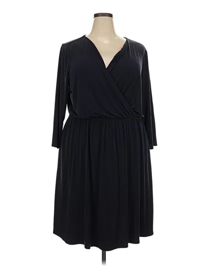 Pre-owned Lane Bryant Casual Dress In Black