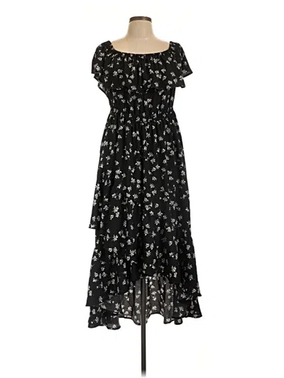 Pre-owned Lane Bryant Casual Dress In Black