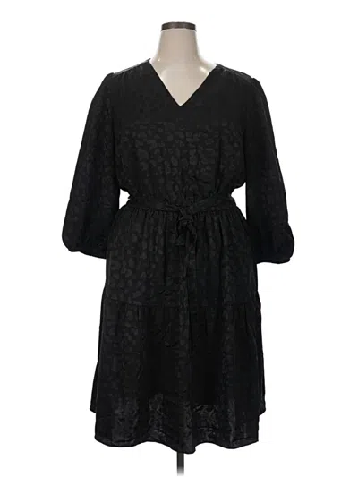 Pre-owned Lane Bryant Casual Dress In Black