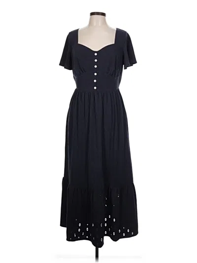 Pre-owned Lane Bryant Casual Dress In Black