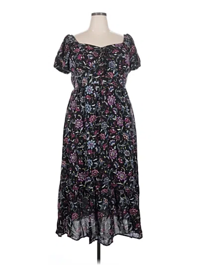 Pre-owned Lane Bryant Casual Dress In Black