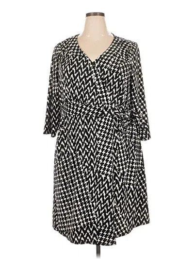 Pre-owned Lane Bryant Casual Dress In Black