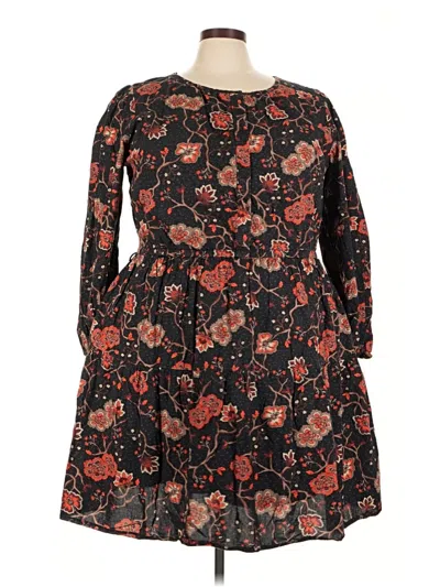 Pre-owned Lane Bryant Casual Dress In Black