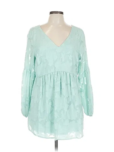 Pre-owned Lane Bryant Casual Dress In Blue