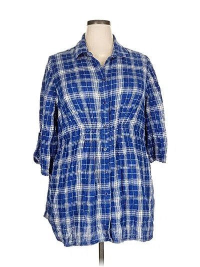 Pre-owned Lane Bryant Casual Dress In Blue