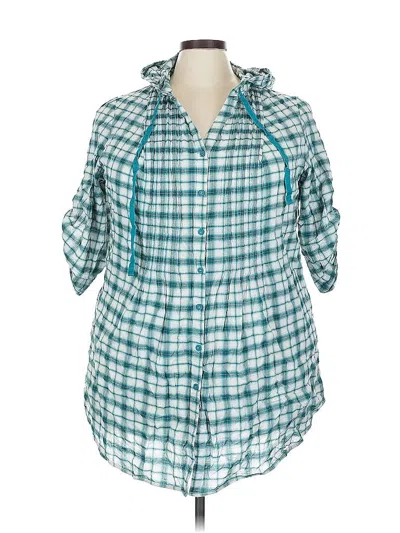 Pre-owned Lane Bryant Casual Dress In Blue