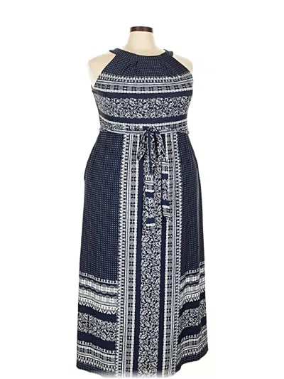 Pre-owned Lane Bryant Casual Dress In Blue