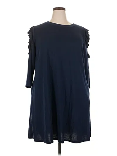 Pre-owned Lane Bryant Casual Dress In Blue