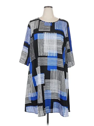 Pre-owned Lane Bryant Casual Dress In Blue