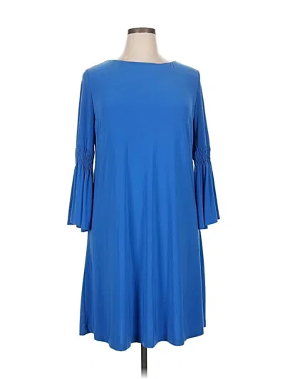 Pre-owned Lane Bryant Casual Dress In Blue