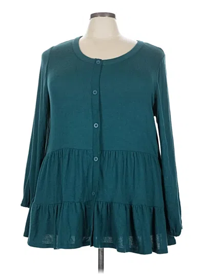 Pre-owned Lane Bryant Casual Dress In Blue