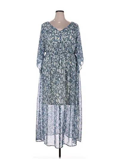Pre-owned Lane Bryant Casual Dress In Blue