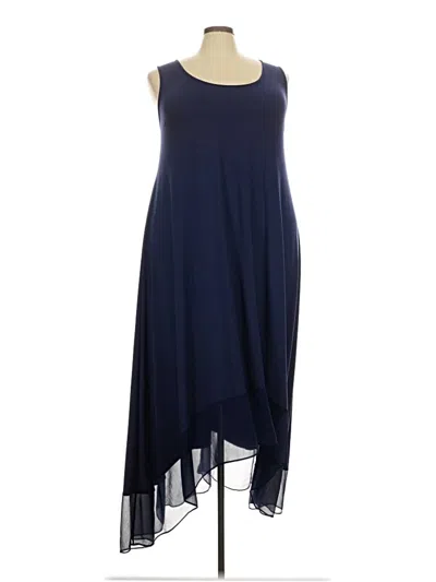 Pre-owned Lane Bryant Casual Dress In Blue