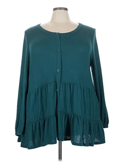 Pre-owned Lane Bryant Casual Dress In Blue