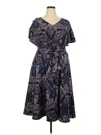 Pre-owned Lane Bryant Casual Dress In Blue