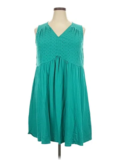 Pre-owned Lane Bryant Casual Dress In Blue
