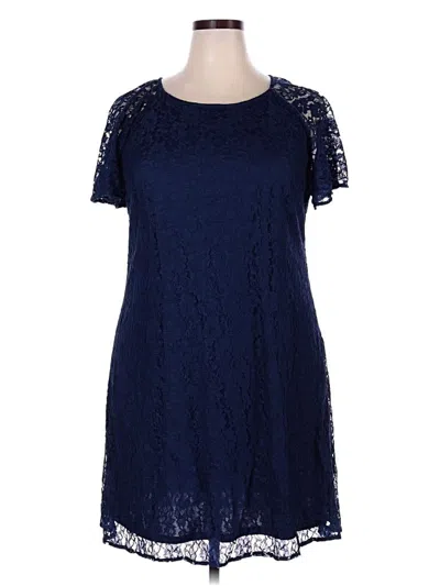 Lane Bryant Casual Dress In Blue