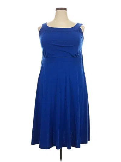 Pre-owned Lane Bryant Casual Dress In Blue