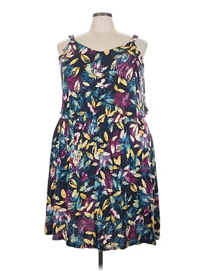 Pre-owned Lane Bryant Casual Dress In Blue