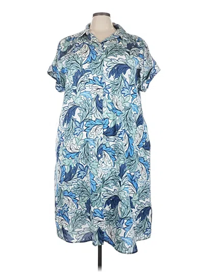 Pre-owned Lane Bryant Casual Dress In Blue