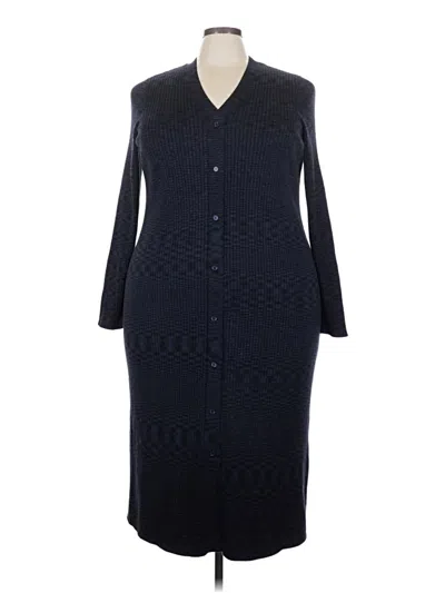 Pre-owned Lane Bryant Casual Dress In Blue