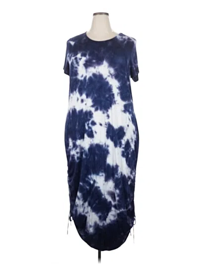 Pre-owned Lane Bryant Casual Dress In Blue