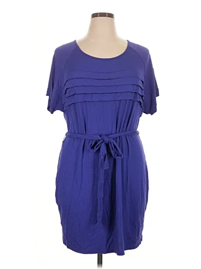 Pre-owned Lane Bryant Casual Dress In Blue