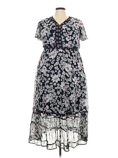 Pre-owned Lane Bryant Casual Dress In Blue