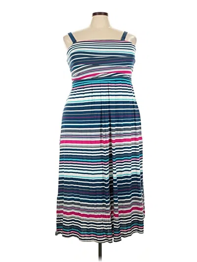 Pre-owned Lane Bryant Casual Dress In Blue