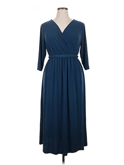 Pre-owned Lane Bryant Casual Dress In Blue
