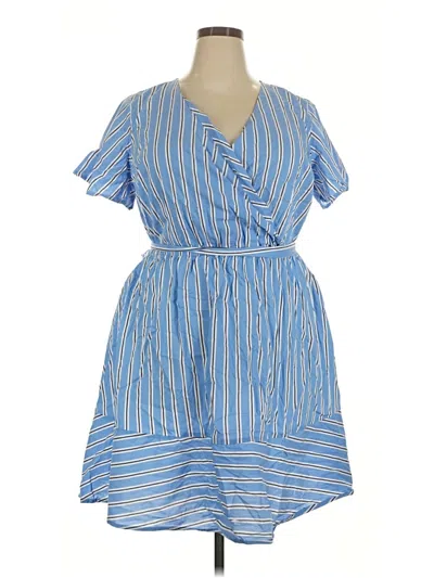 Pre-owned Lane Bryant Casual Dress In Blue