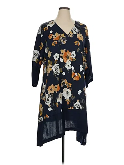 Pre-owned Lane Bryant Casual Dress In Blue