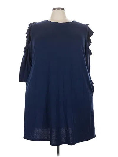 Pre-owned Lane Bryant Casual Dress In Blue