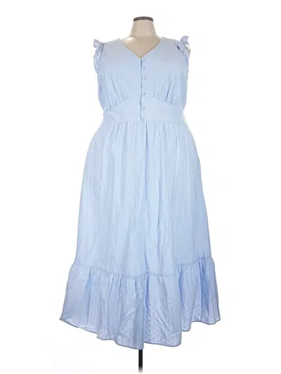 Pre-owned Lane Bryant Casual Dress In Blue