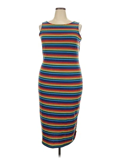 Pre-owned Lane Bryant Casual Dress In Blue