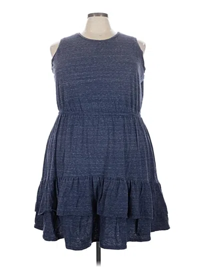 Pre-owned Lane Bryant Casual Dress In Blue