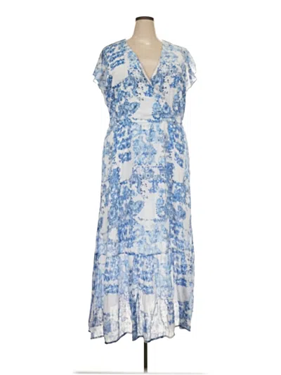 Pre-owned Lane Bryant Casual Dress In Blue