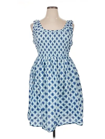 Pre-owned Lane Bryant Casual Dress In Blue
