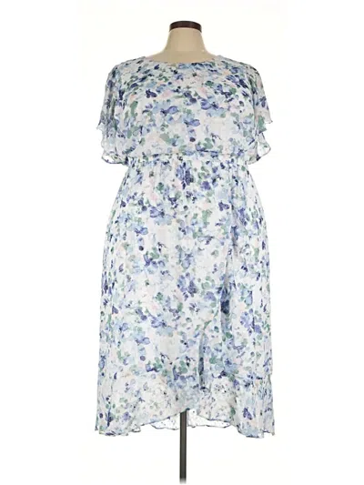 Pre-owned Lane Bryant Casual Dress In Blue
