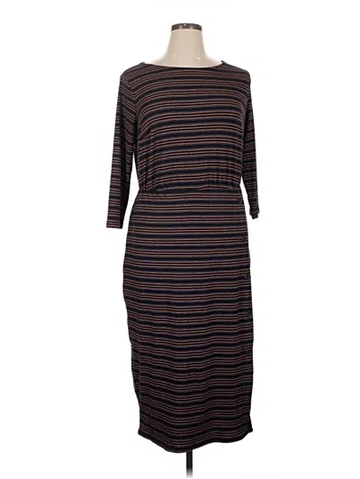 Pre-owned Lane Bryant Casual Dress In Brown