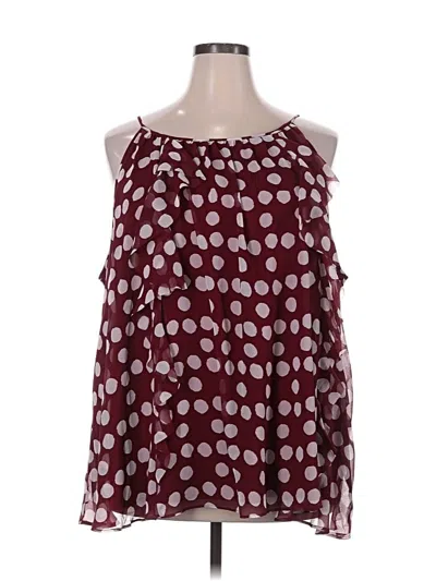 Pre-owned Lane Bryant Casual Dress In Burgundy