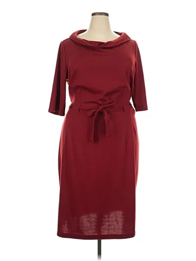 Lane Bryant Casual Dress In Burgundy