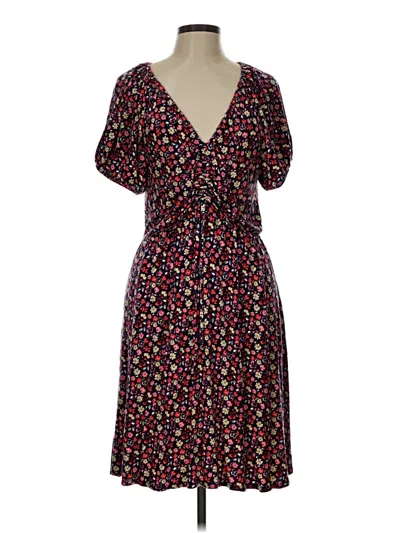 Pre-owned Lane Bryant Casual Dress In Burgundy