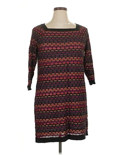 Pre-owned Lane Bryant Casual Dress In Burgundy
