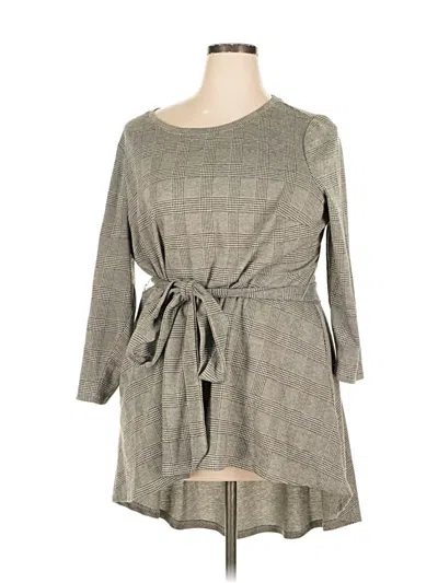Pre-owned Lane Bryant Casual Dress In Gray