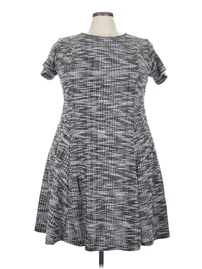 Pre-owned Lane Bryant Casual Dress In Gray