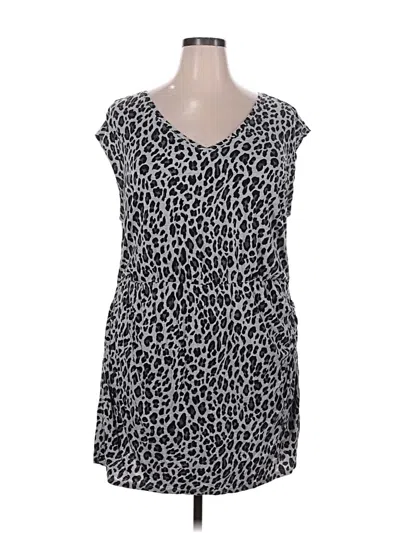 Pre-owned Lane Bryant Casual Dress In Gray
