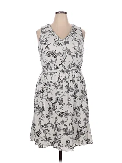 Pre-owned Lane Bryant Casual Dress In Gray