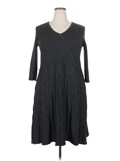 Pre-owned Lane Bryant Casual Dress In Gray