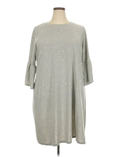 Pre-owned Lane Bryant Casual Dress In Gray